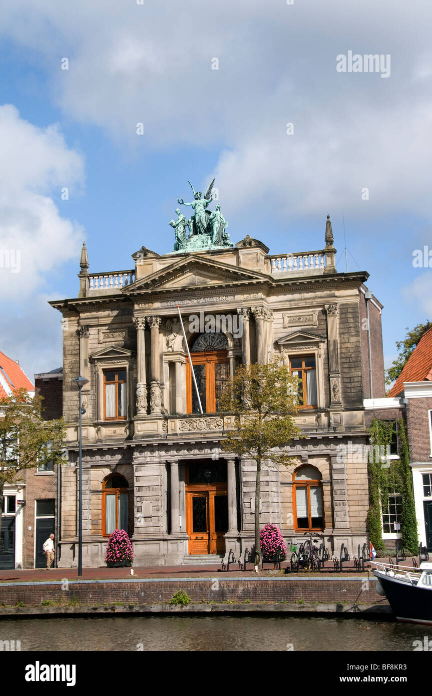 Haarlem Spaarne Teylers Museum Netherlands Holland Town Historic History Stock Photo