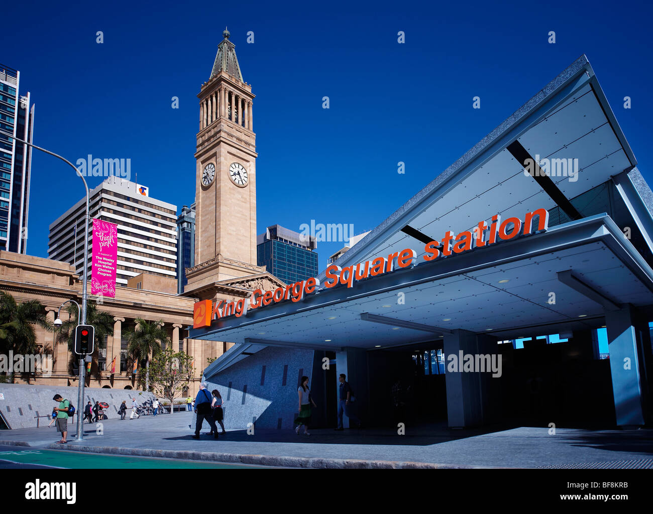 King George Square Station Brisbane Australia Stock Photo