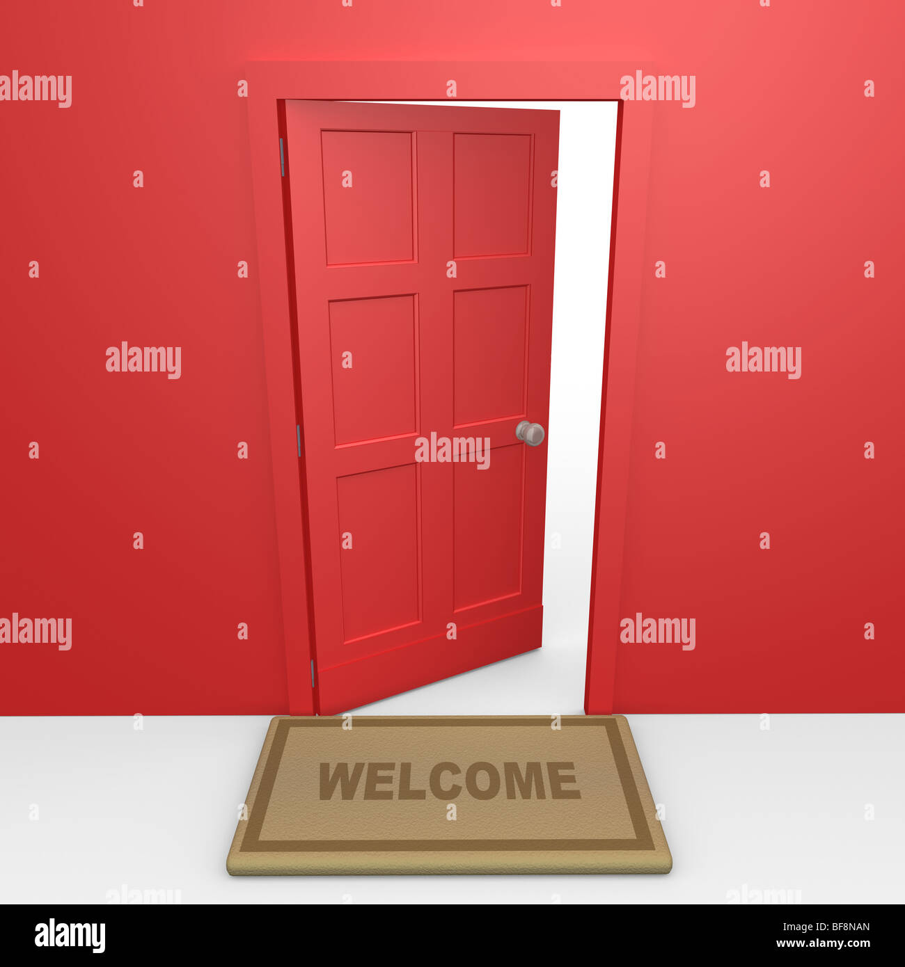 Red Door . Stock Photo