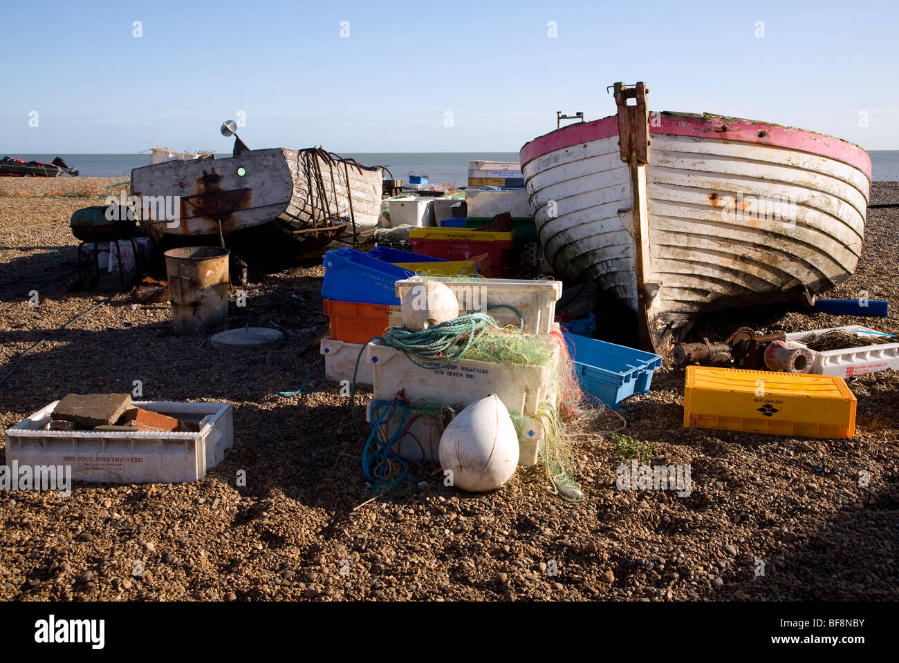 Fishing boats on the beach hi-res stock photography and images - Alamy
