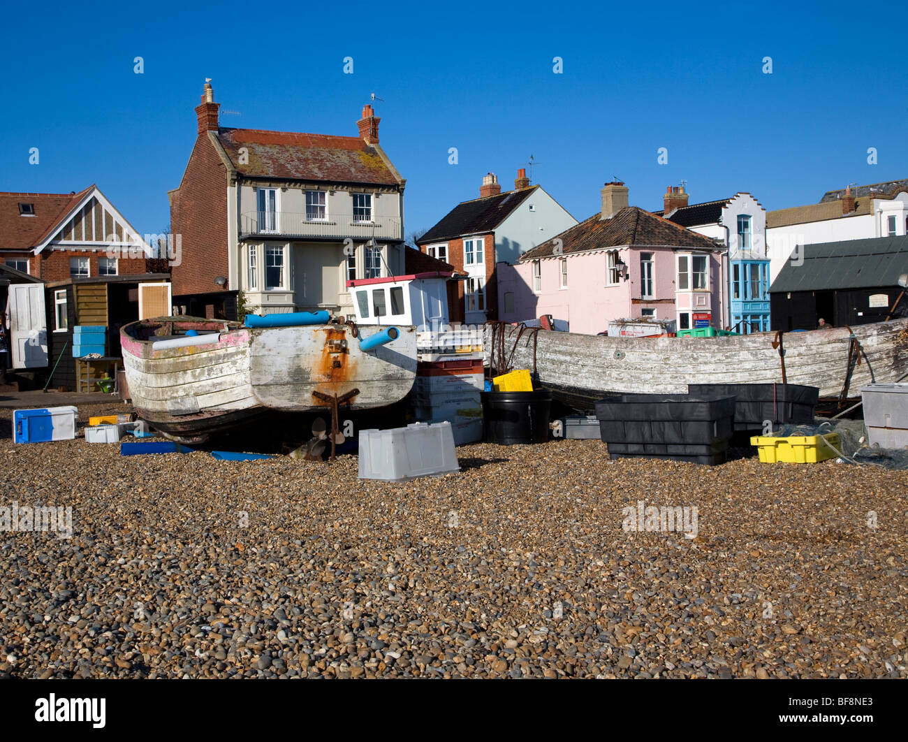 Fishing boats on the beach hi-res stock photography and images - Alamy