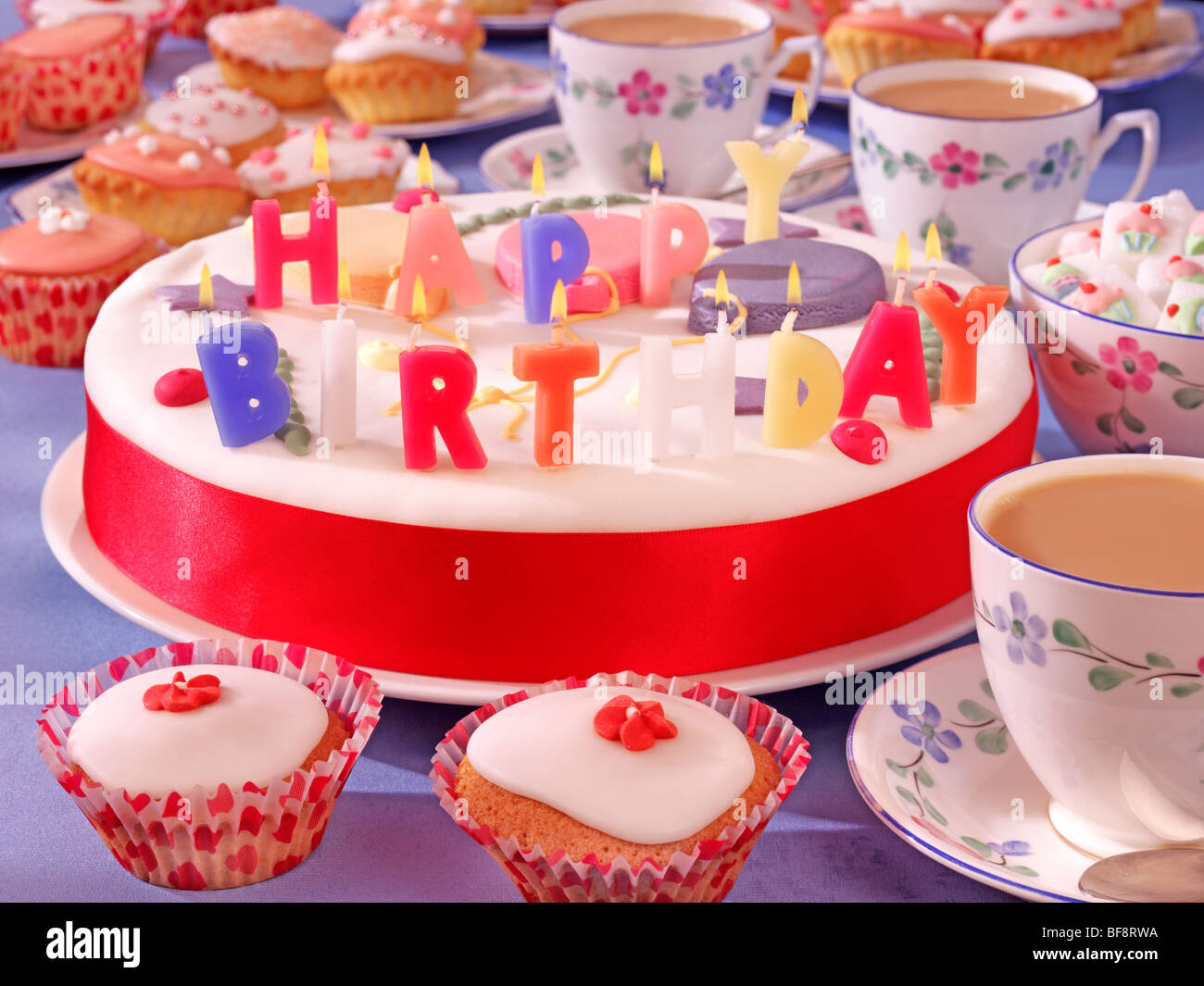 BIRTHDAY TEA PARTY Stock Photo - Alamy