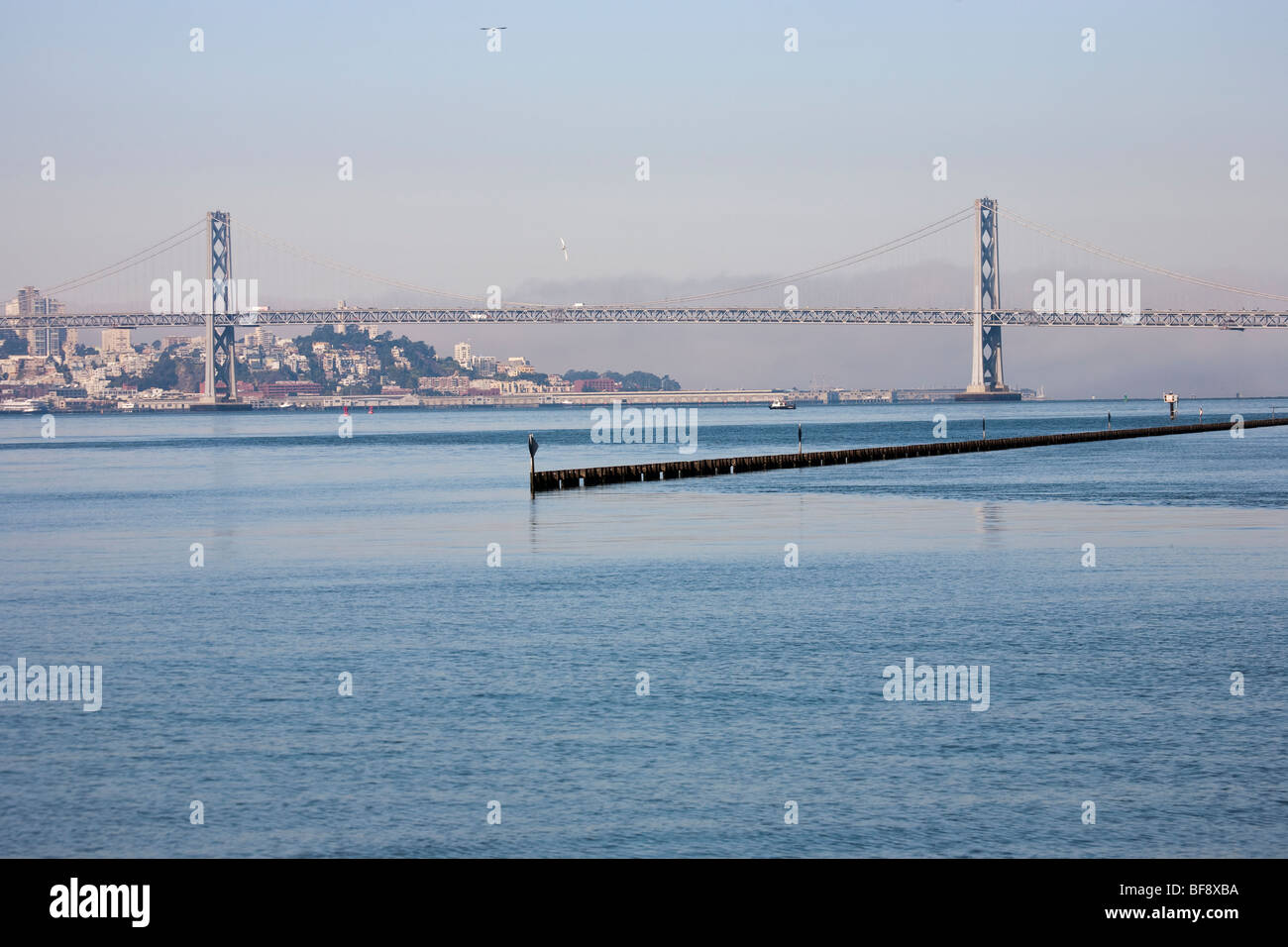 Oakland Bay Bridge, San Francisco in California, USA Stock Photo