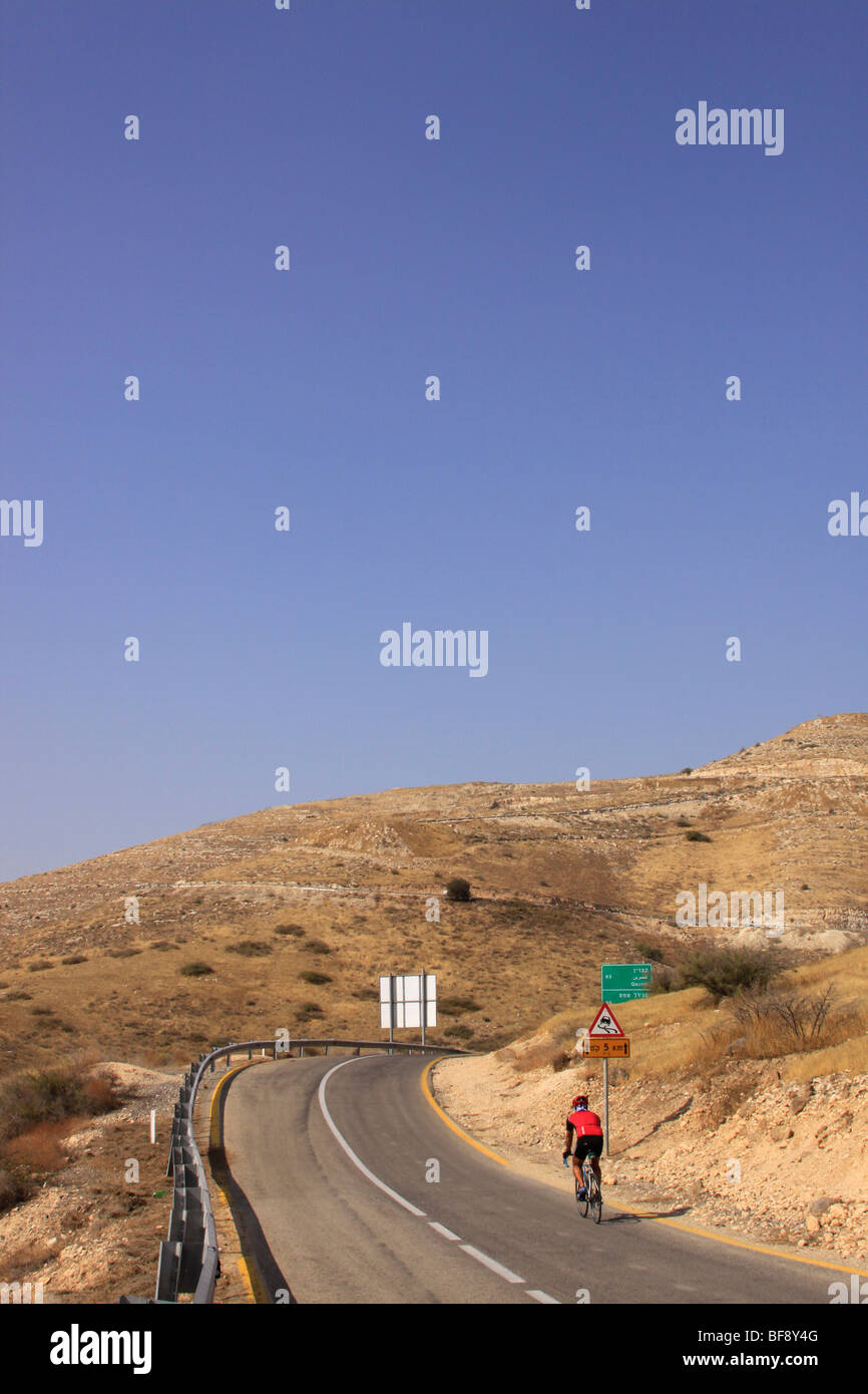 Route 98 in the Golan Heights Stock Photo
