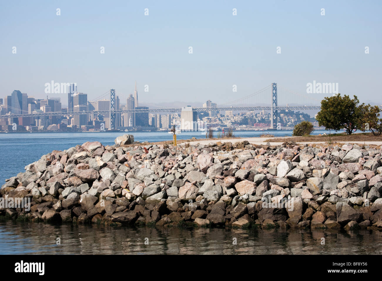 Oakland Bay Bridge, San Francisco in California, USA Stock Photo