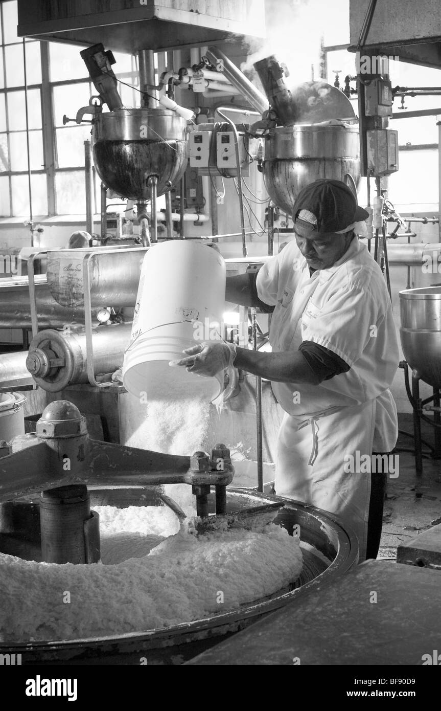 Candy making Candy Factory in Baltimore Stock Photo Alamy