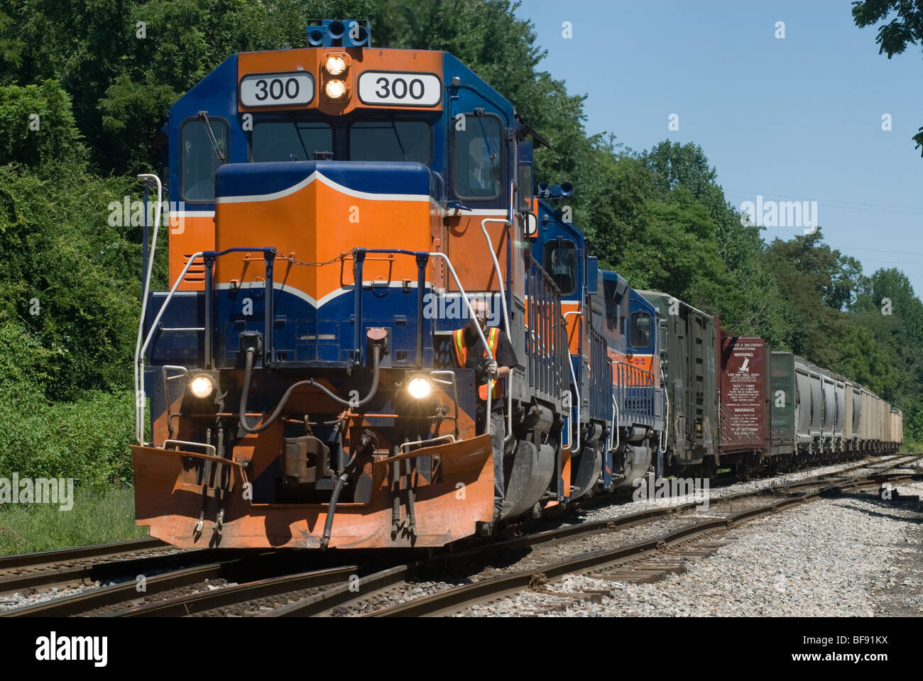 Train Maryland Midland Railroad Union Bridge MD Stock Photo Alamy