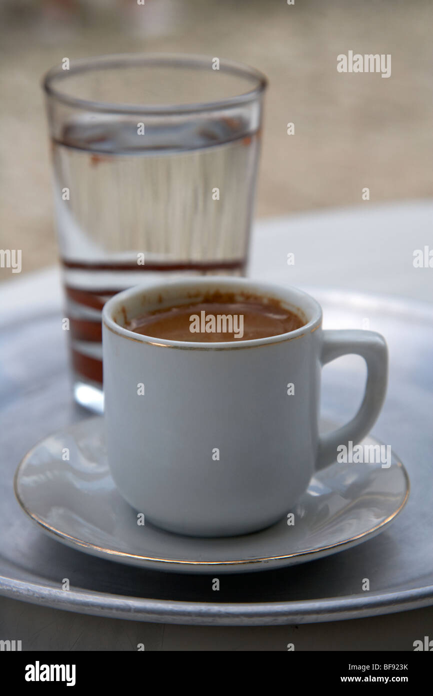 turkish coffee known as cypriot coffee in the republic of cyprus europe