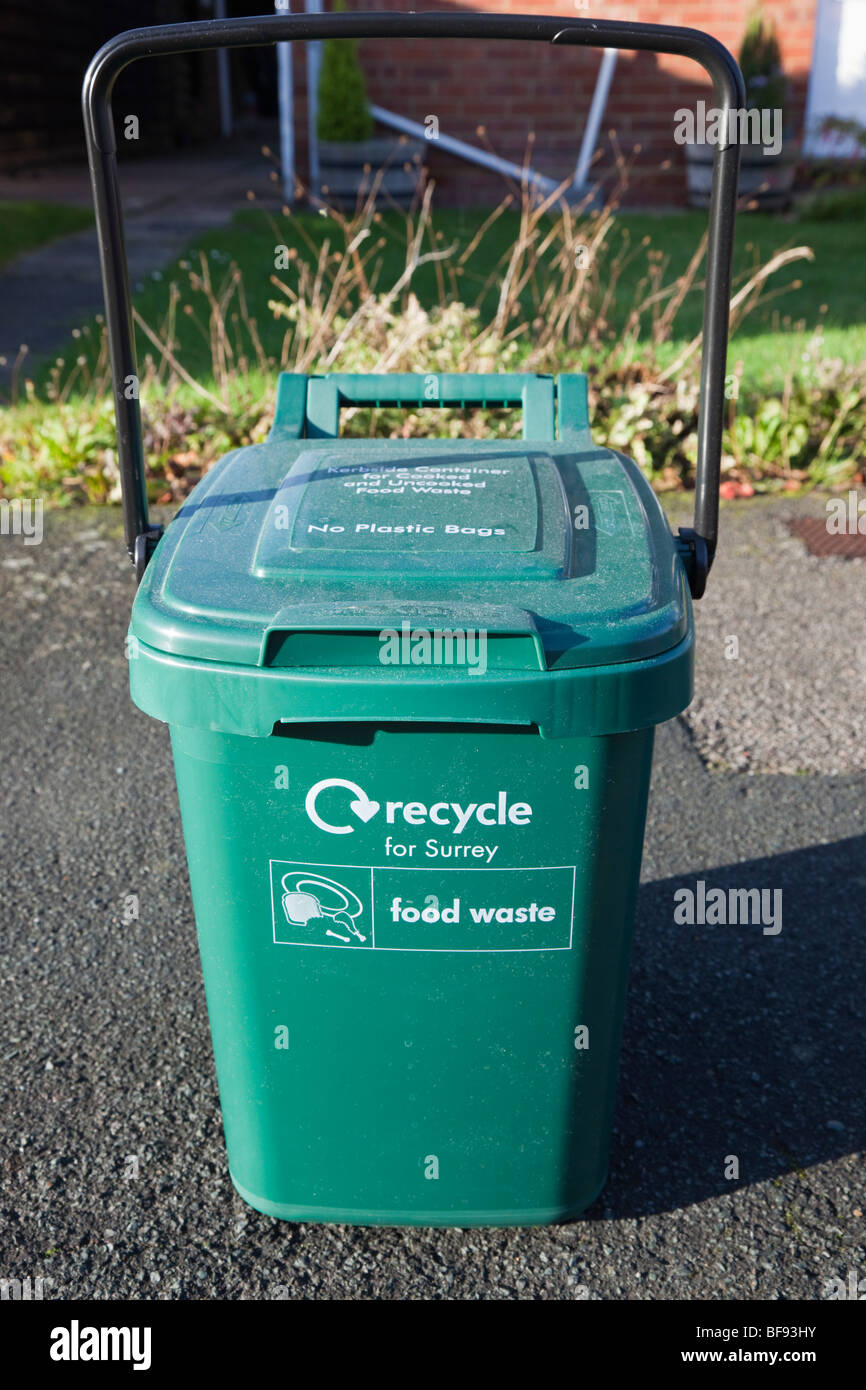 Green food waste bin uk hi-res stock photography and images - Alamy