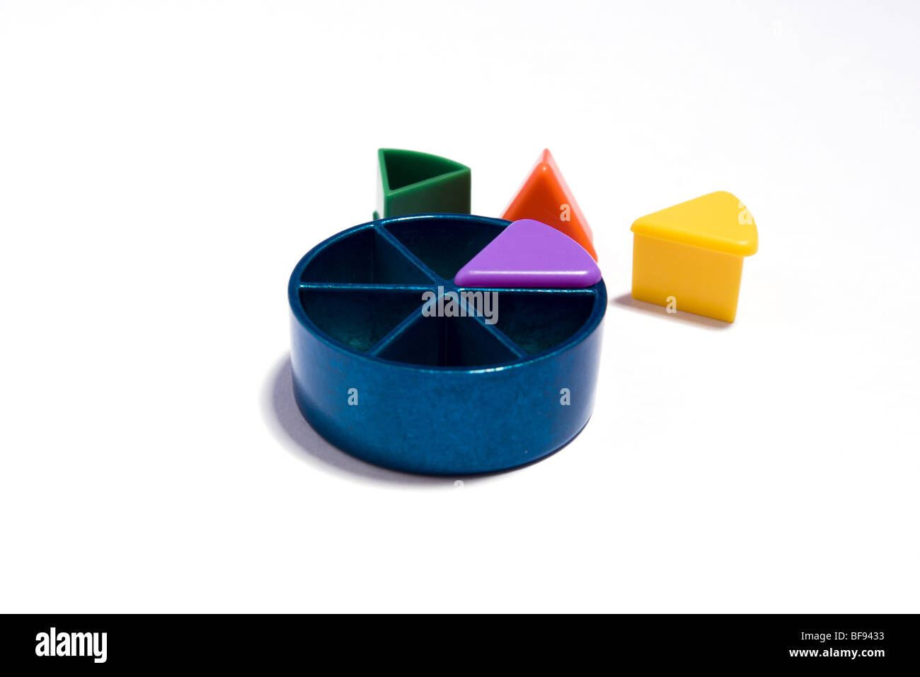 Trivial Pursuit pieces Stock Photo - Alamy