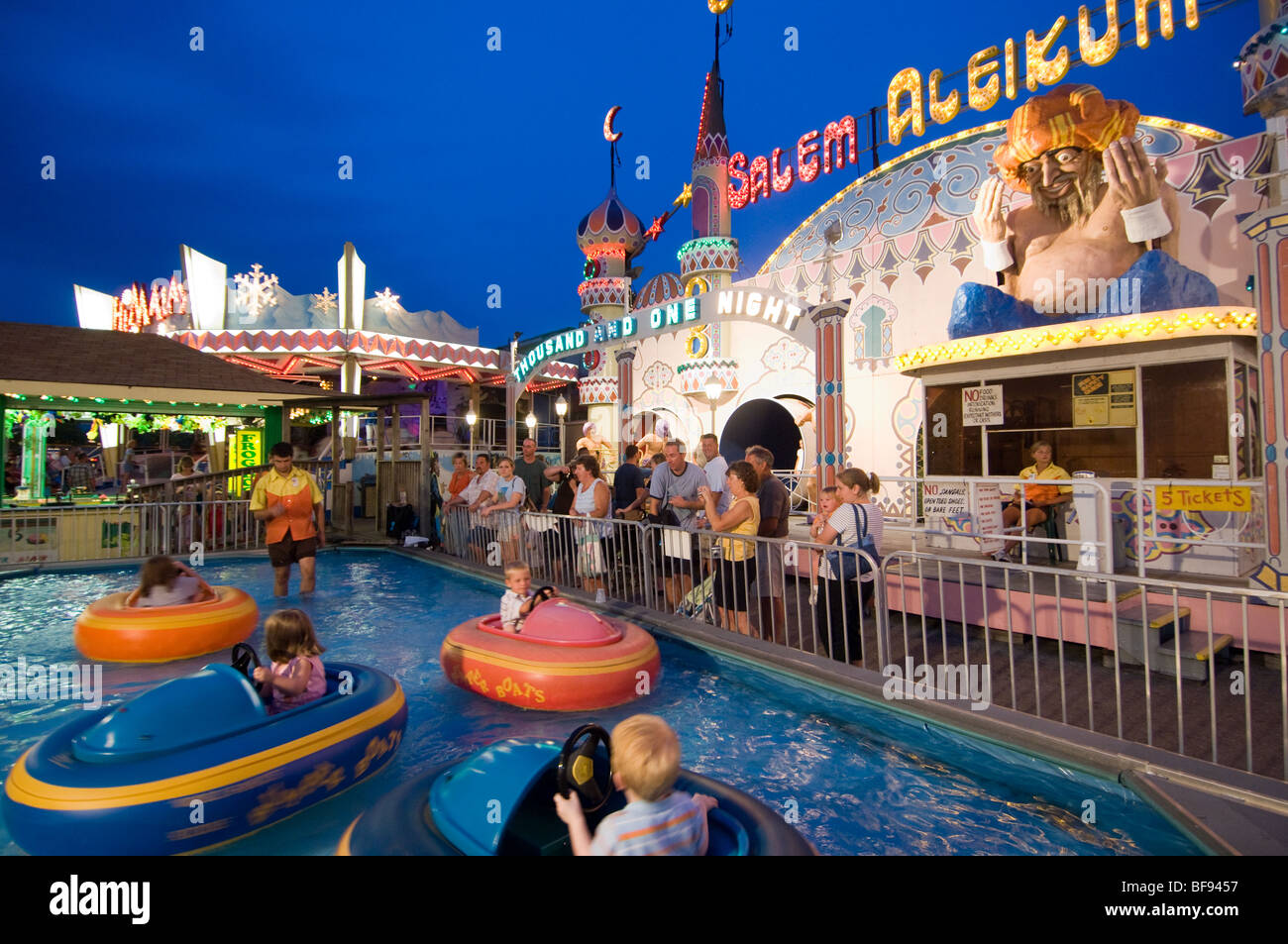 Ocean City Maryland Trimpers amusement park Stock Photo Alamy