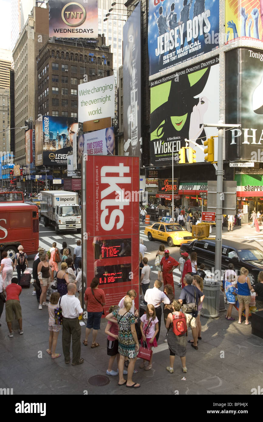 Times Square area of New York City. Stock Photo