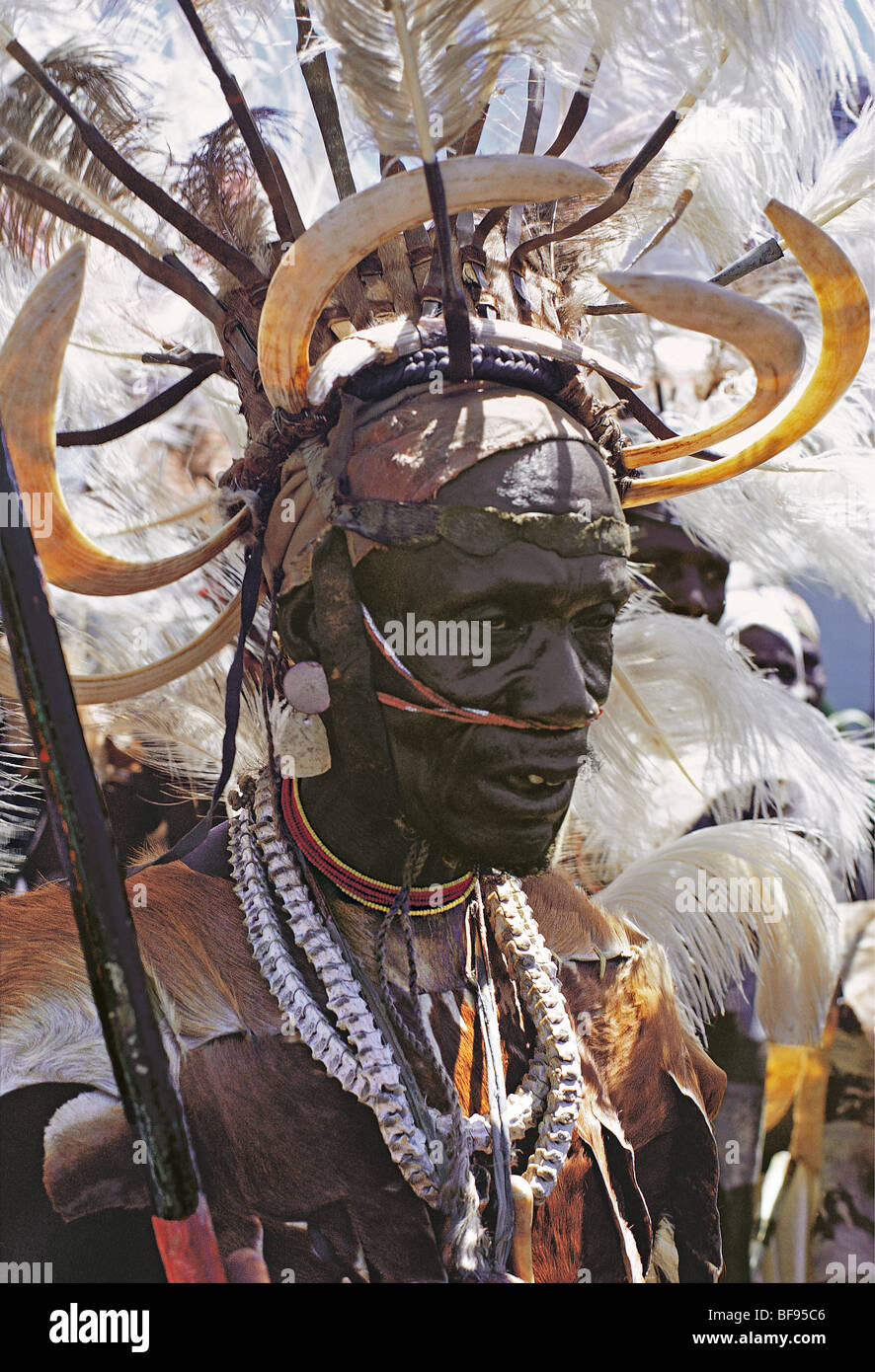 African headdress man feathers hi res stock photography and images Alamy