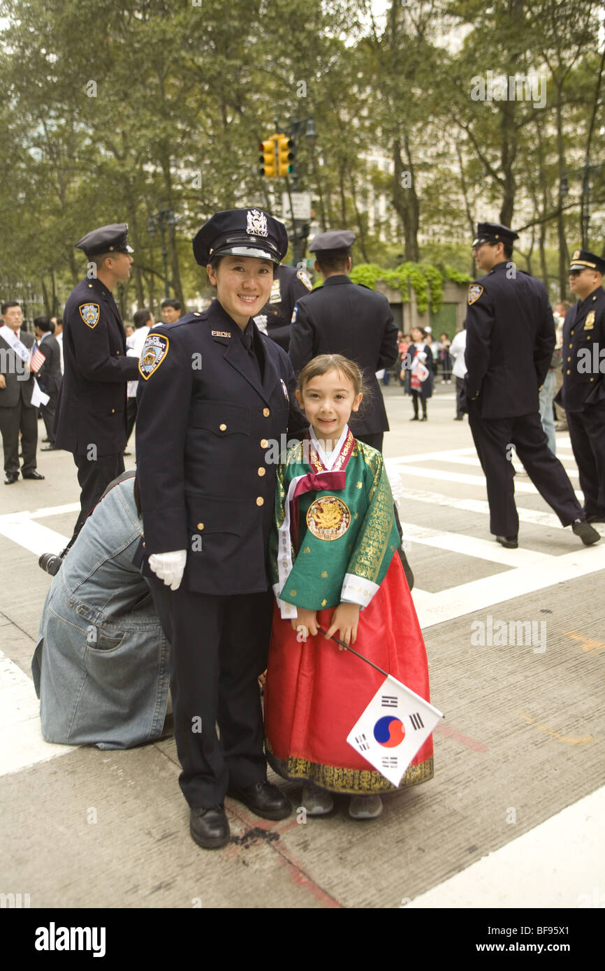 2009: Korean Day parade on Avenue of the Americas (6th Ave.) in New York City. Stock Photo