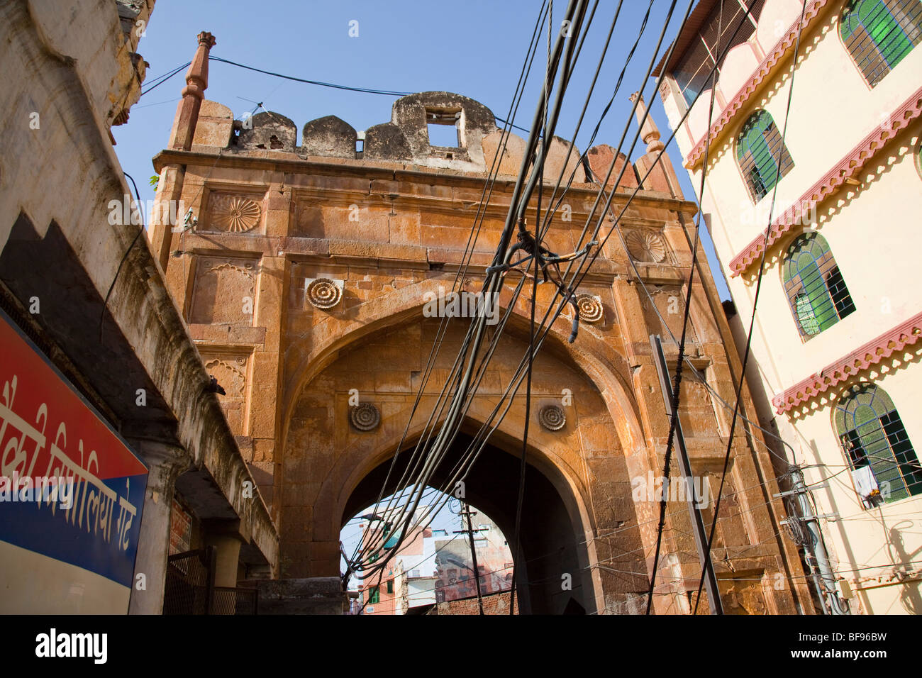 One of the old city gates in Ajmer in Rajasthan India Stock Photo