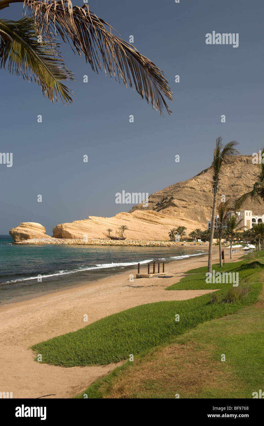 The beach at Barr Al Jissah Resort Muscat Oman Stock Photo Alamy