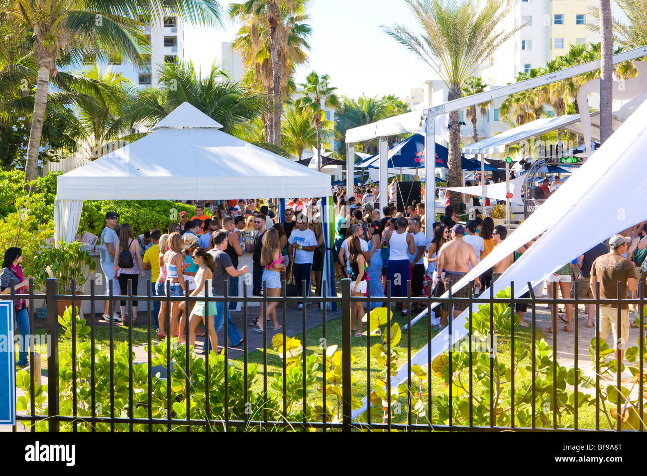 party at Miami Beach, Florida, USA Stock Photo