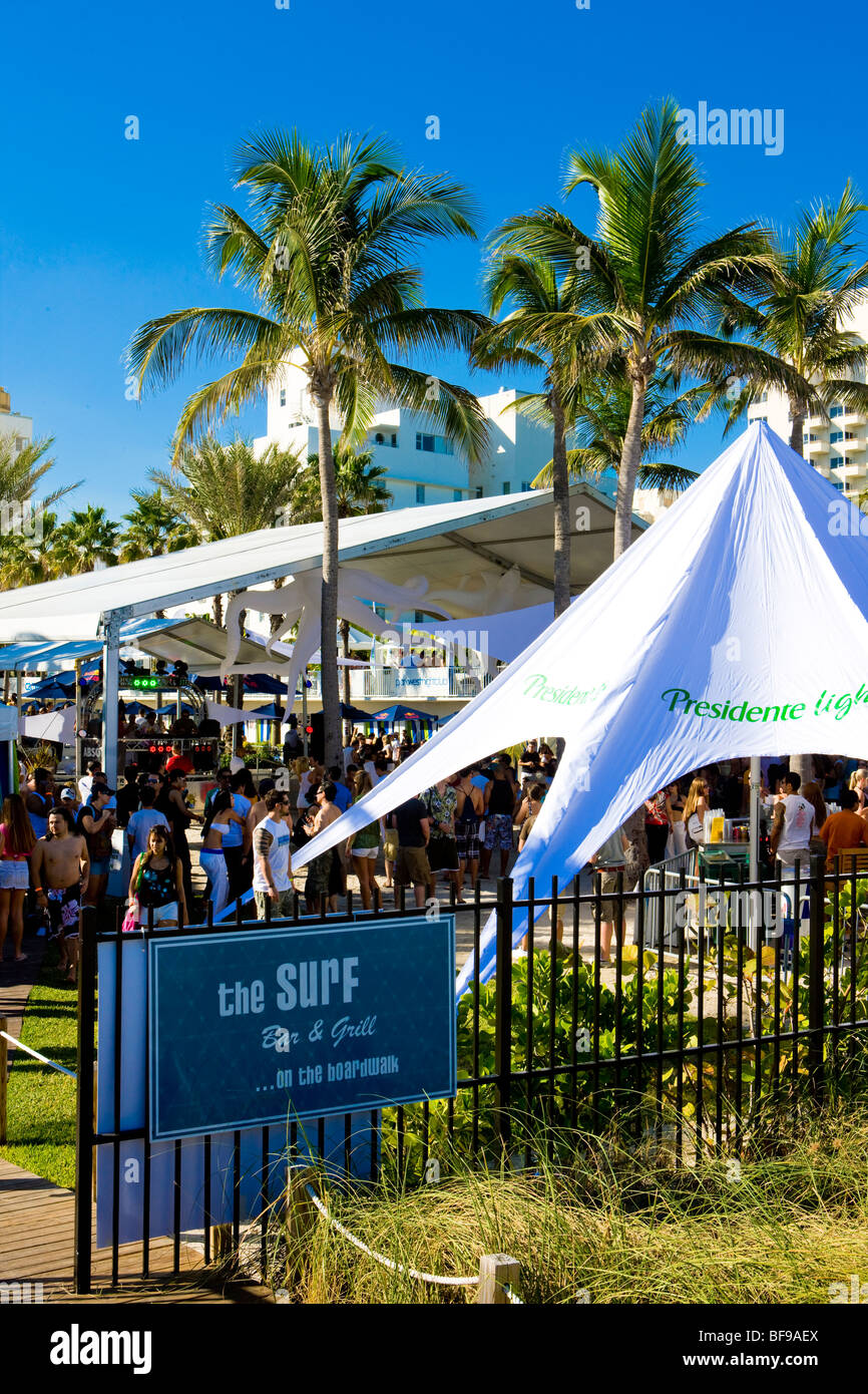 party at Miami Beach, Florida, USA Stock Photo