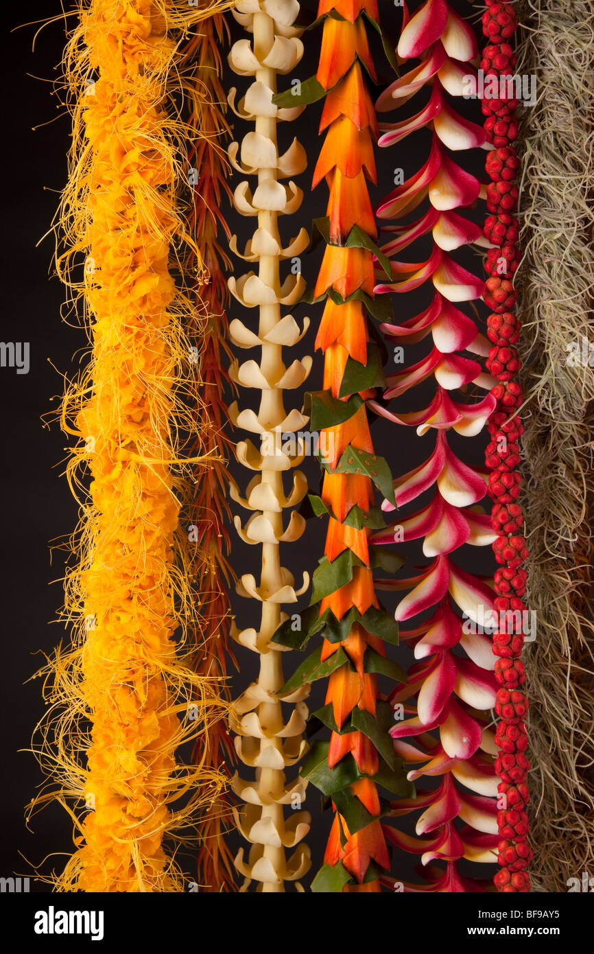 Flower leis, Hawaii Stock Photo Alamy