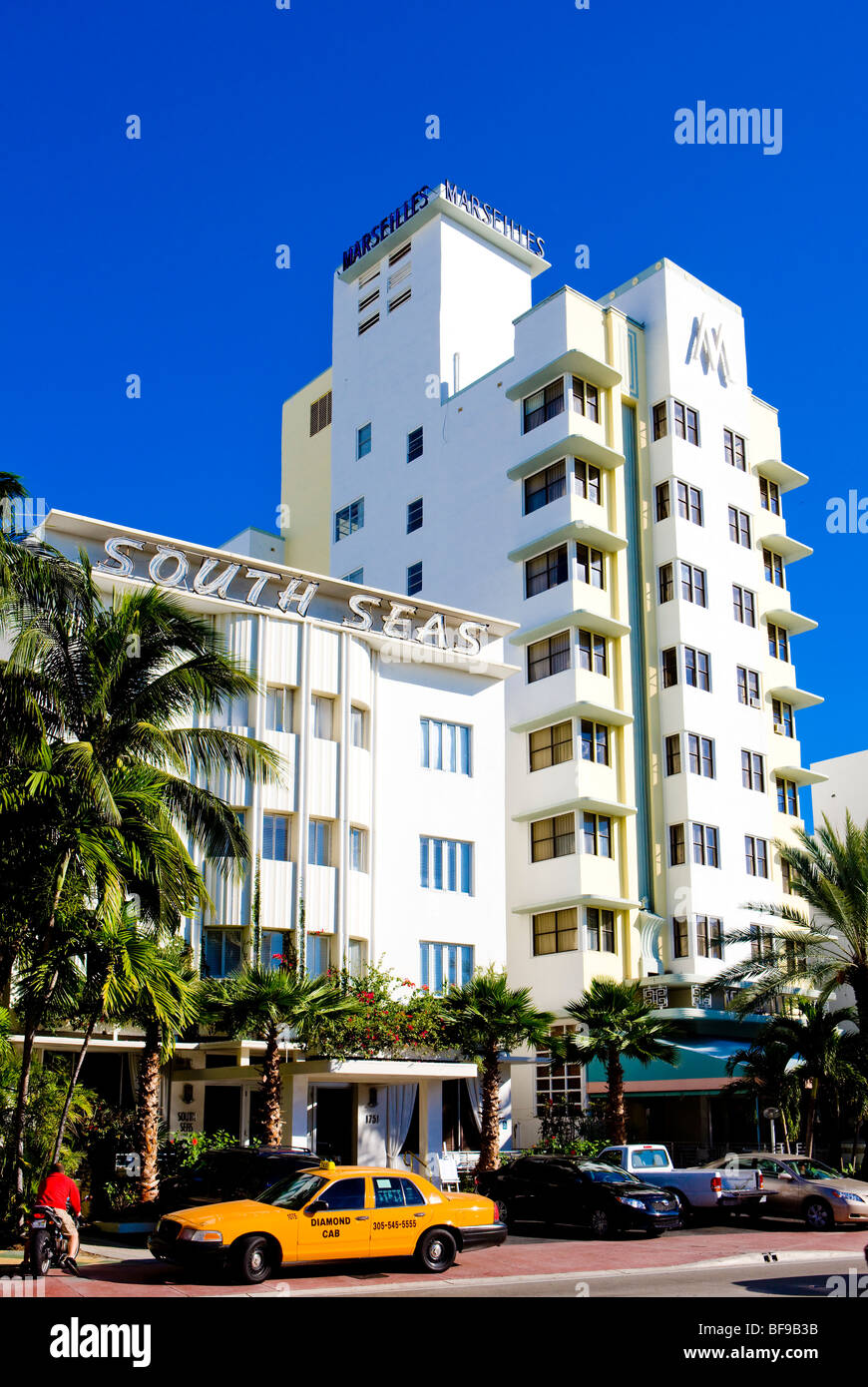 The Art Deco District, Miami Beach, Florida, USA Stock Photo