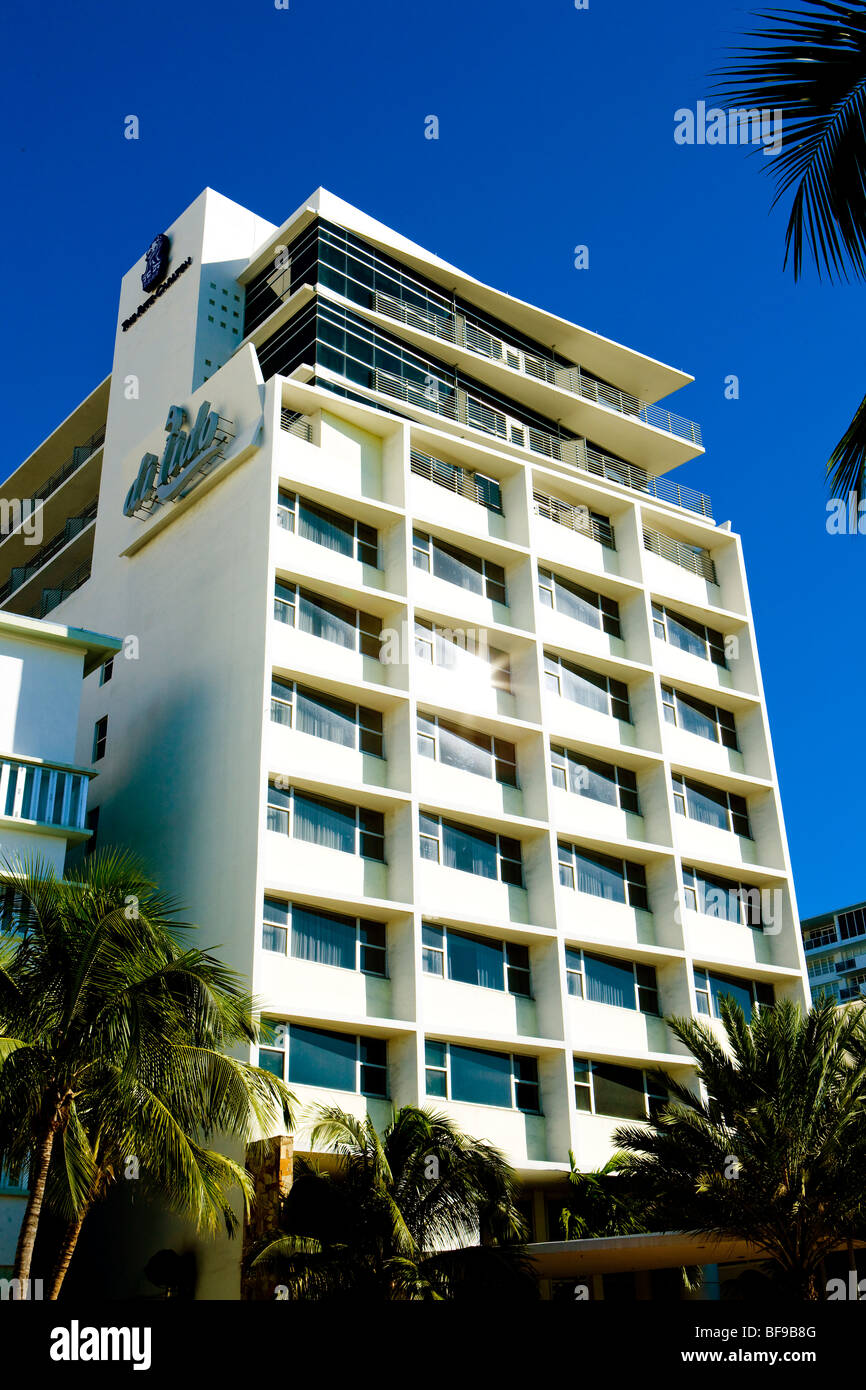 The Art Deco District, Miami Beach, Florida, USA Stock Photo