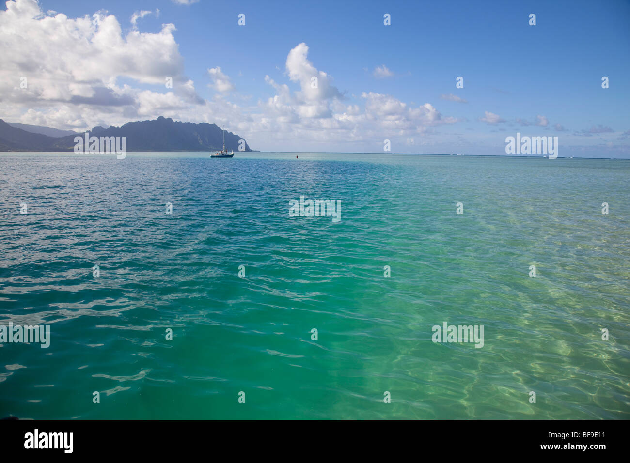 Sandbar, Kaneohe Bay, Oahu, Hawaii Stock Photo Alamy