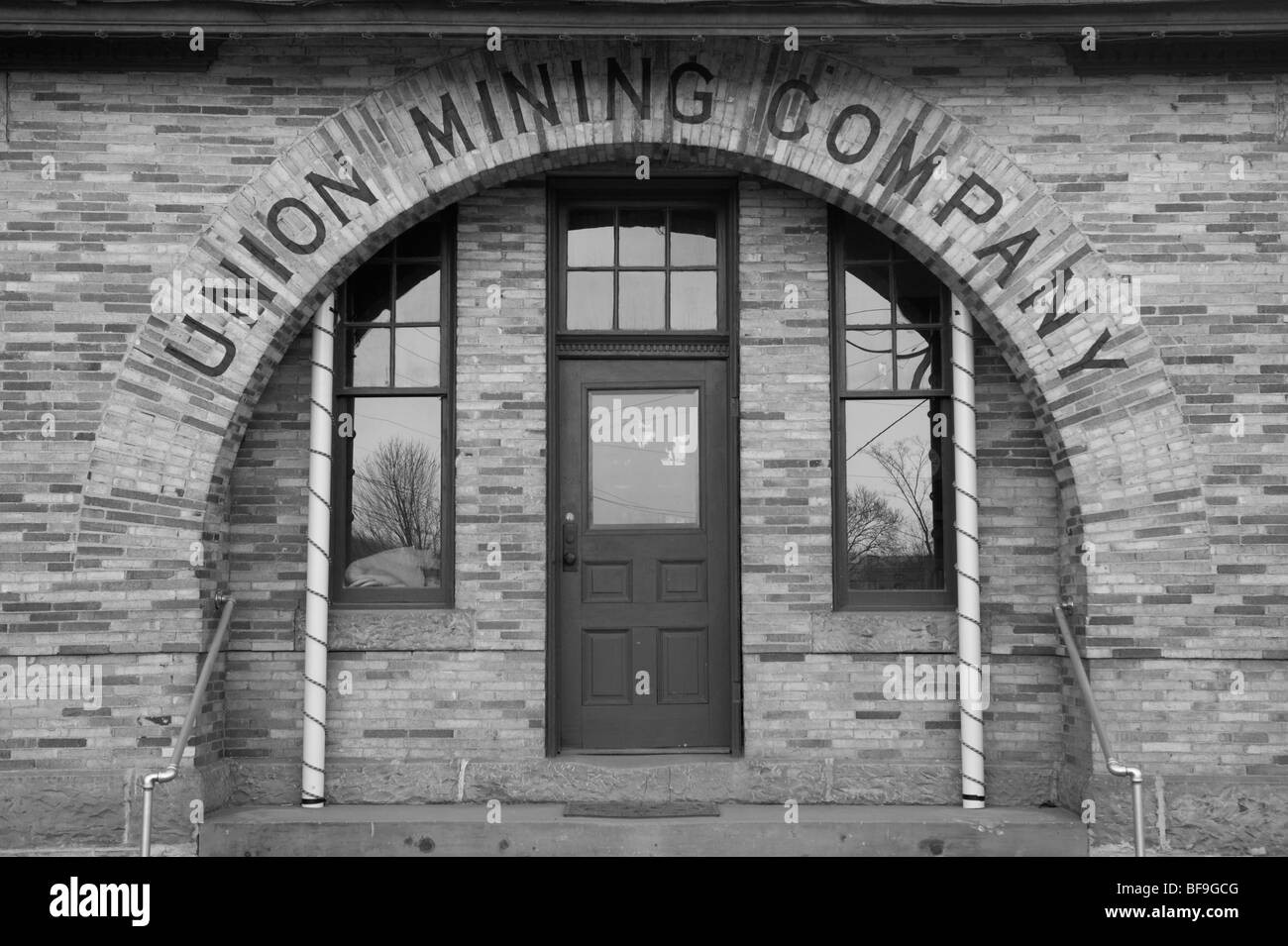 Union Mining Company building,  Mt. Savage, Western Maryland Stock Photo
