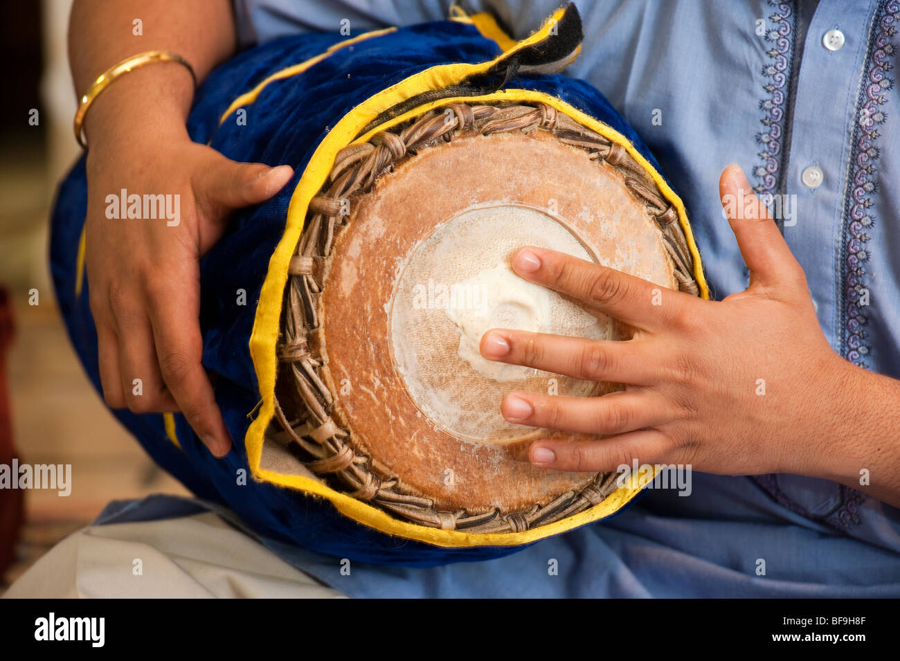 Mridangam South Indian percussion instrument Stock Photo Alamy
