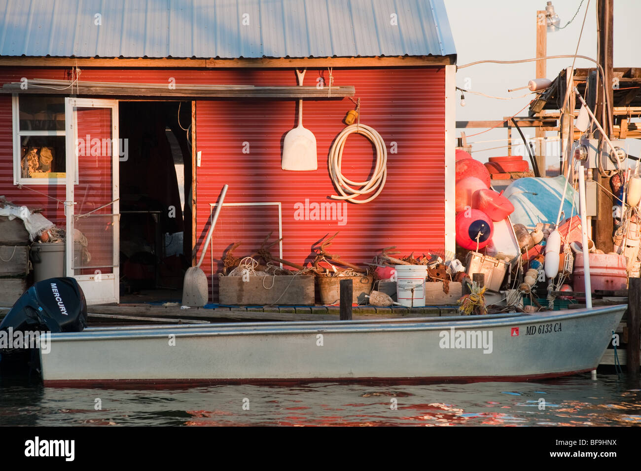 Waterfront, Smith Island Maryland Stock Photo Alamy