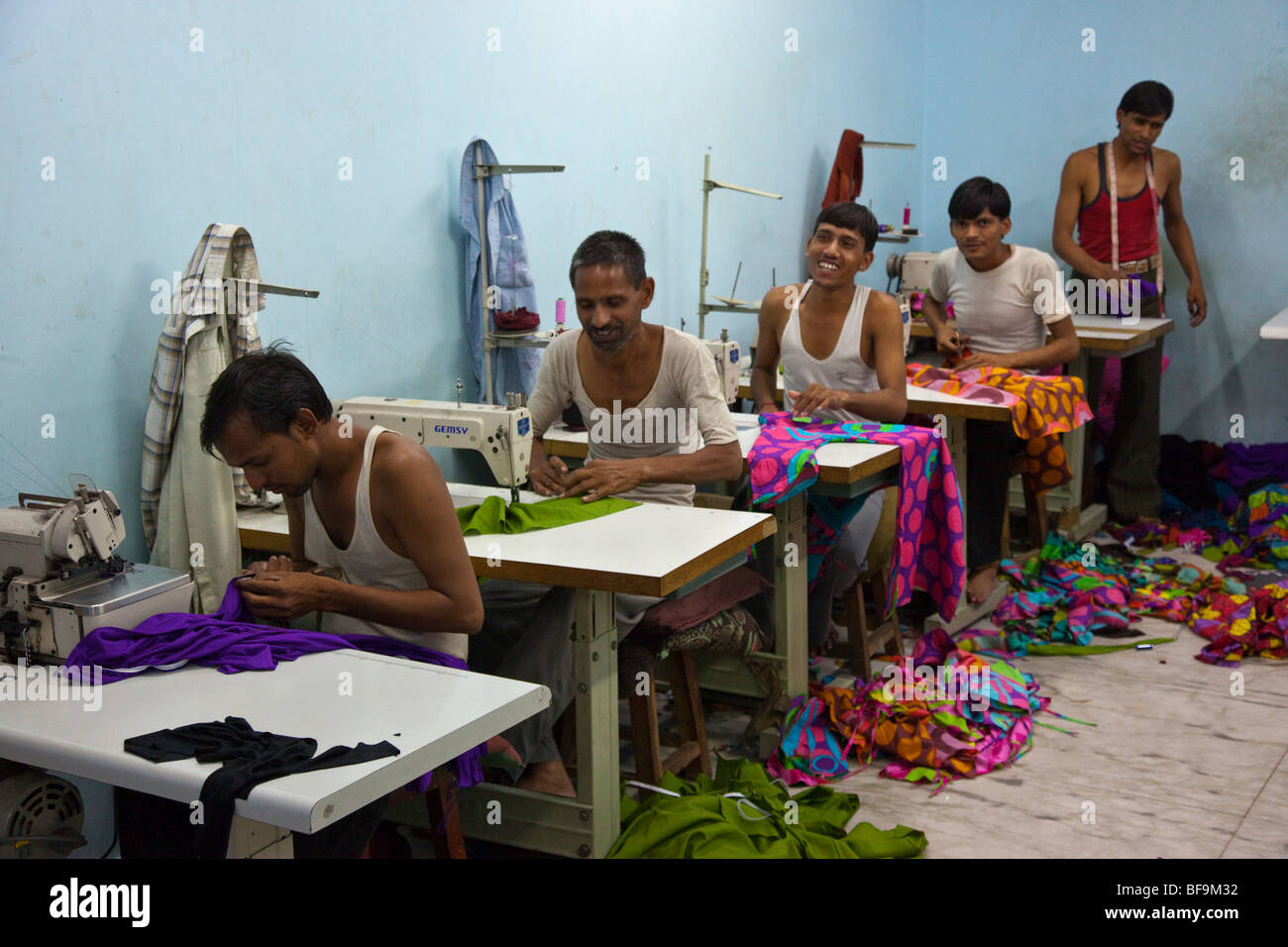 Garment factory in Pushkar in Rajasthan India Stock Photo