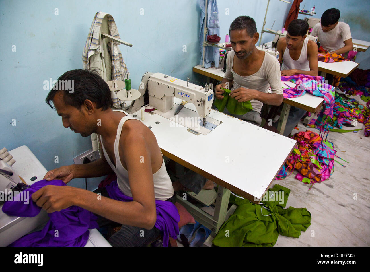 Garment factory in Pushkar in Rajasthan India Stock Photo