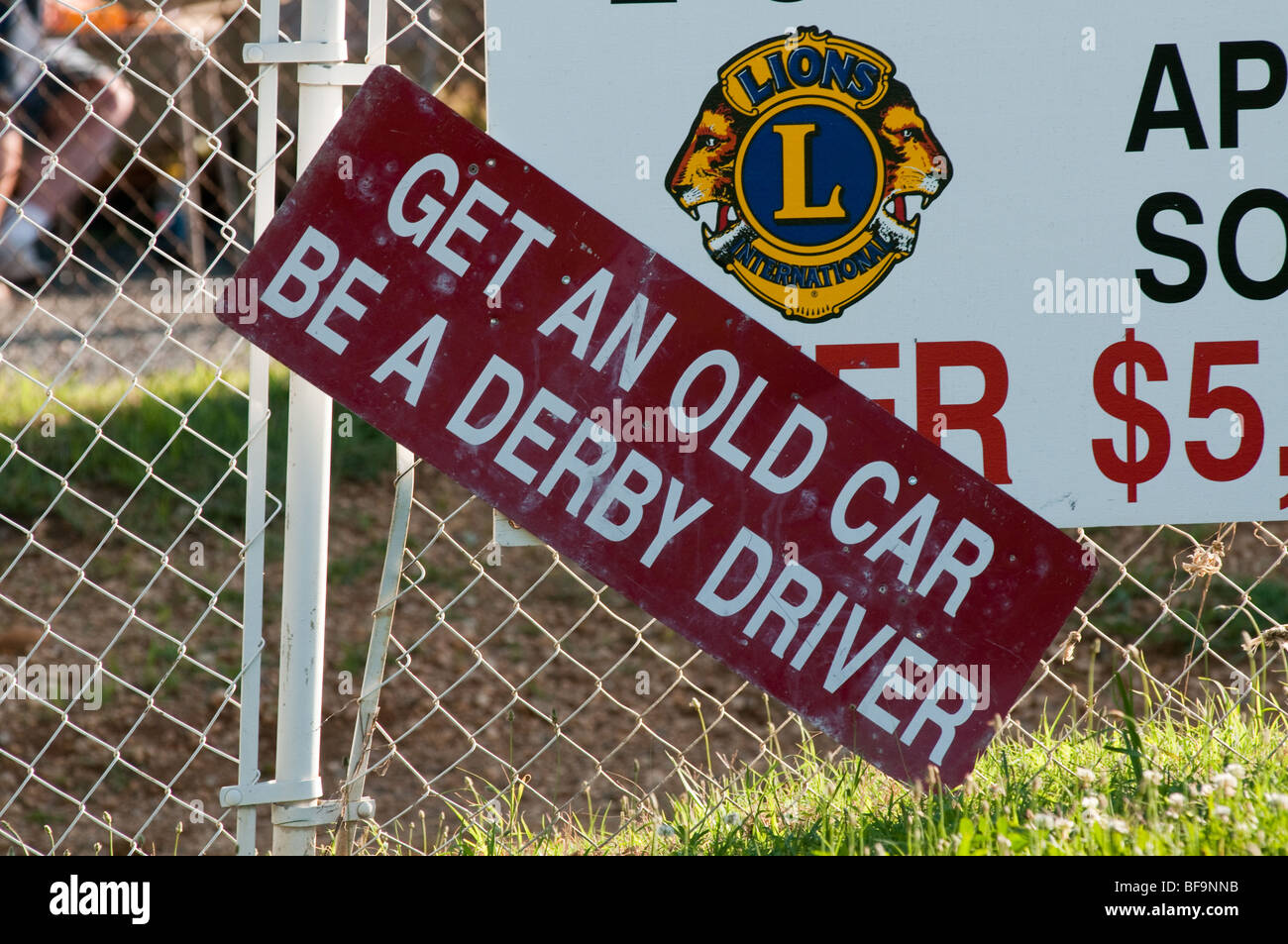 Silver Hill Lions Club Demolition Derby , Budds Creek Maryland Stock