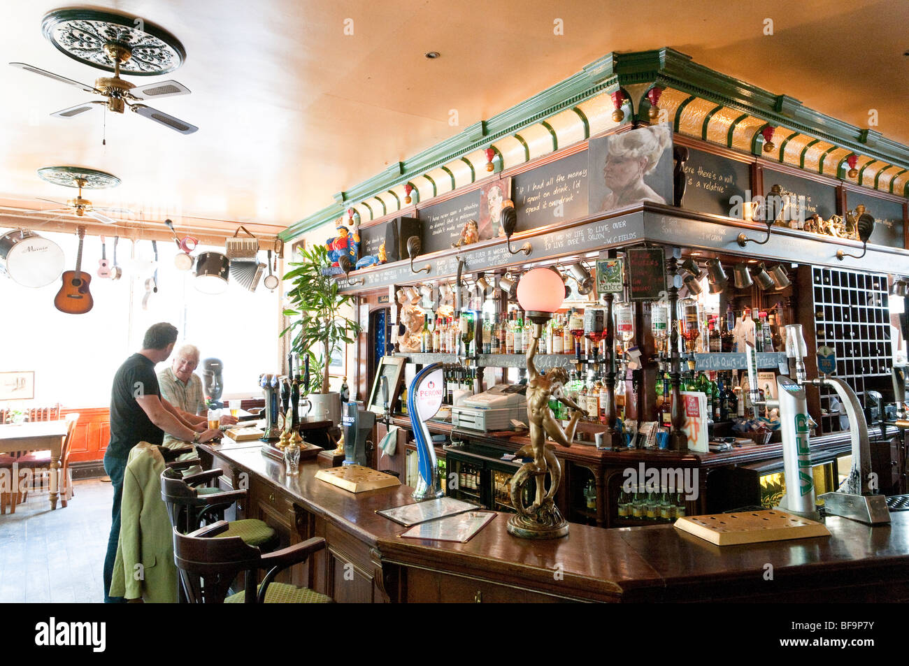 Interior of the Old Eagle pub in Camden, London, England, UK Stock Photo