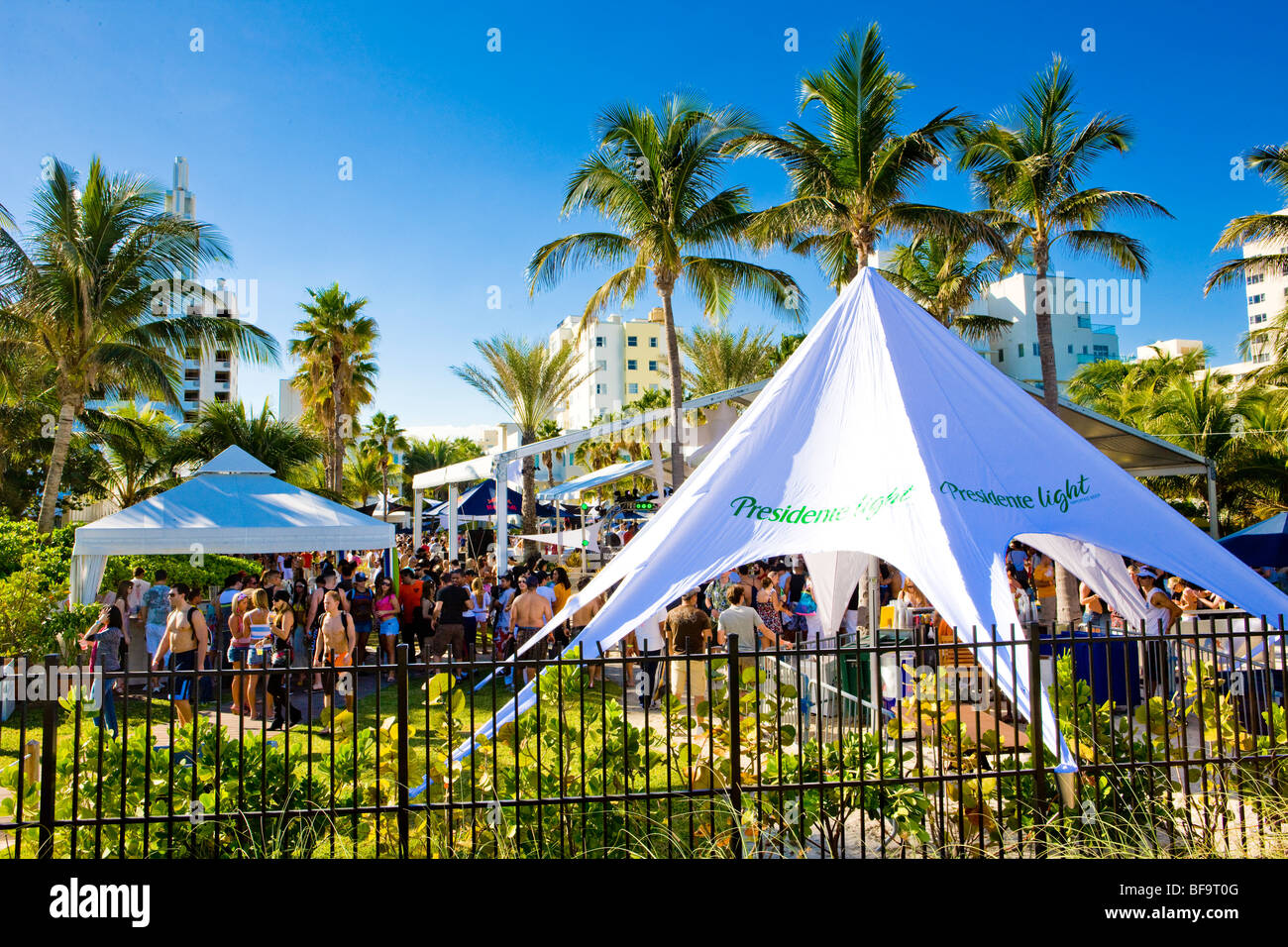 party at Miami Beach, Florida, USA Stock Photo