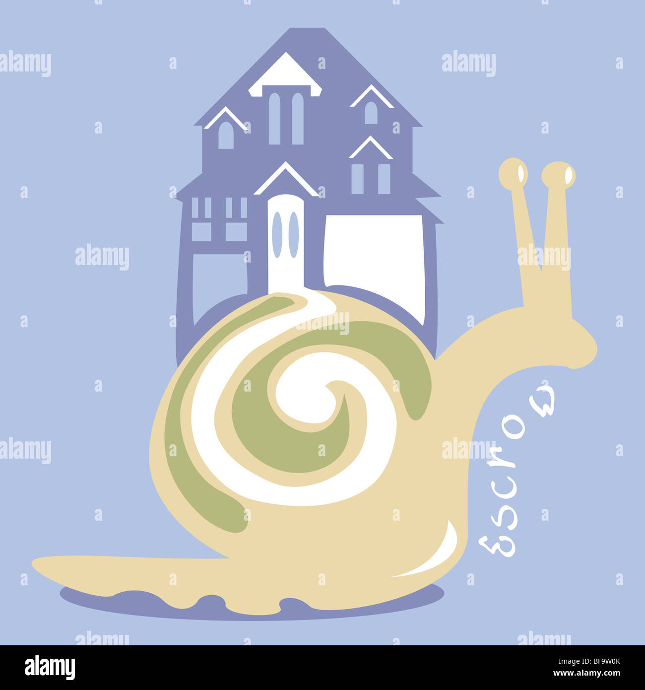 Snail new home hires stock photography and images Alamy