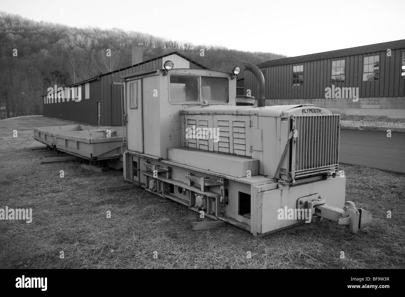 industrial railroad, Mt. Savage, Western Maryland Stock Photo