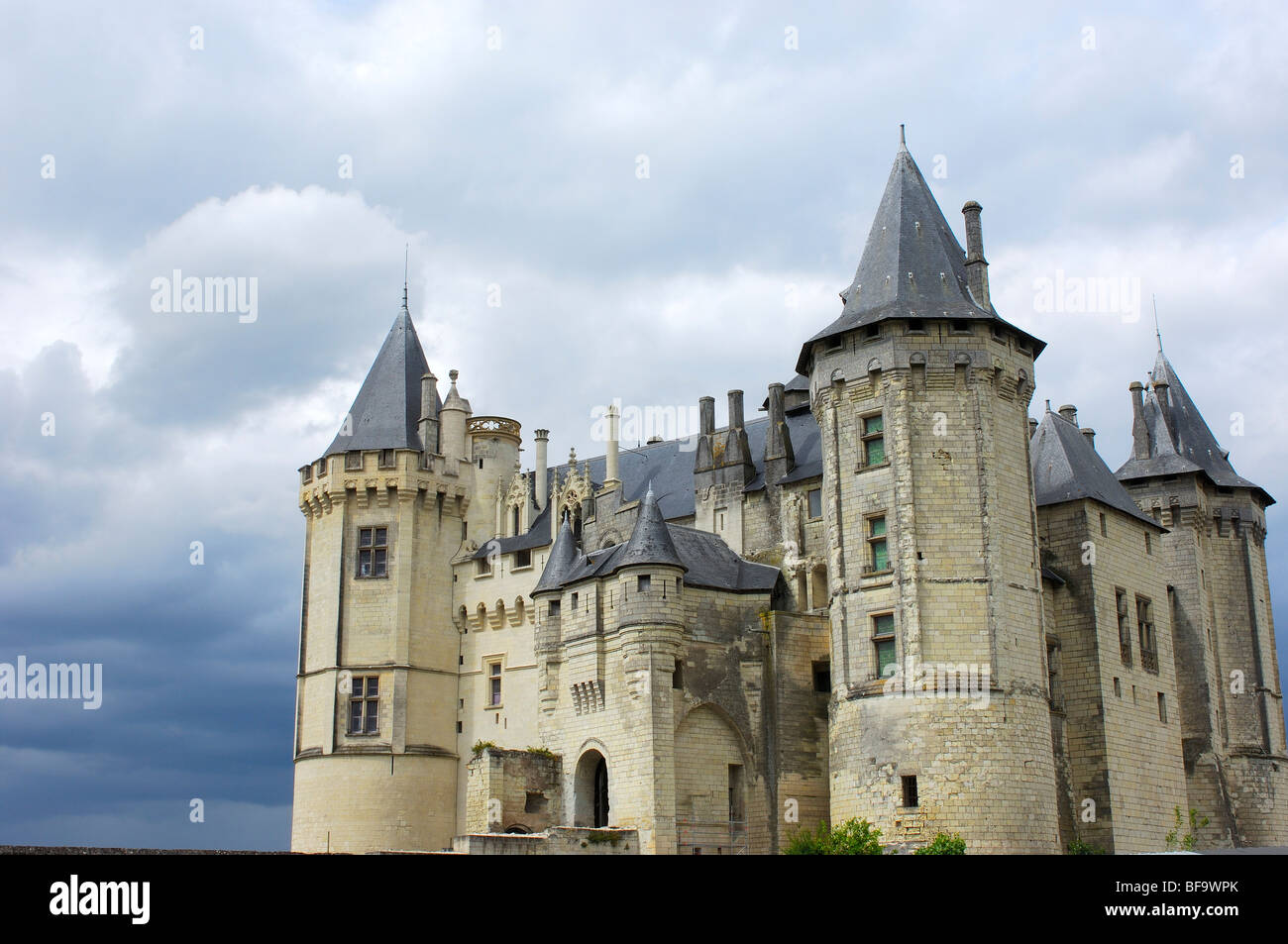 Saumur Castle (Chateau de Saumur). Maine-et-Loire . Saumur. Loire ...