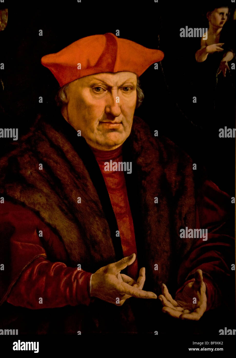 Portrait of Erard de la Marck 1528 by Jan Cornelisz Vermeyen 1594-1559 ...