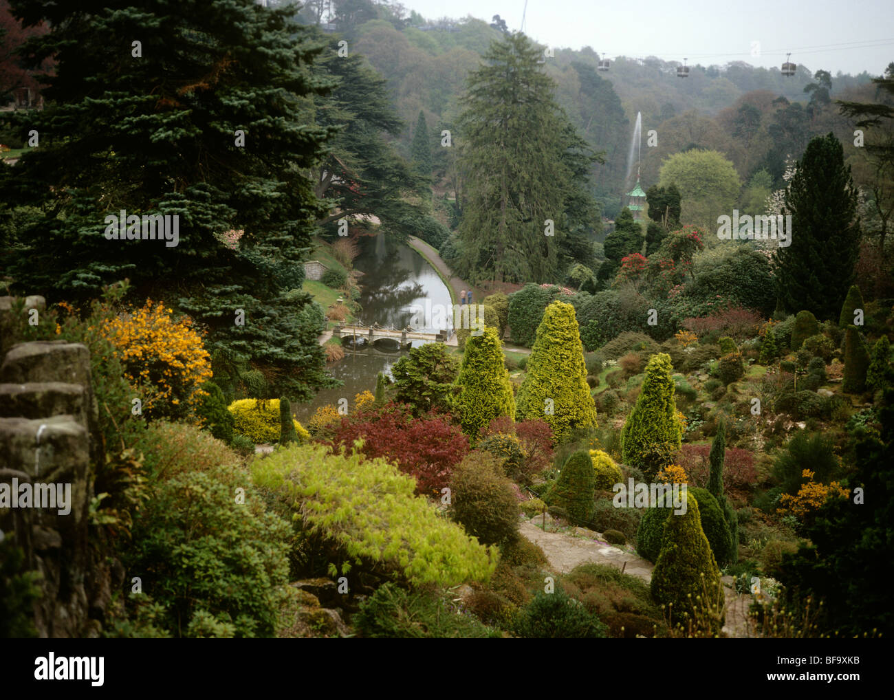 UK, England, Staffordshire, Alton Towers gardens Stock Photo