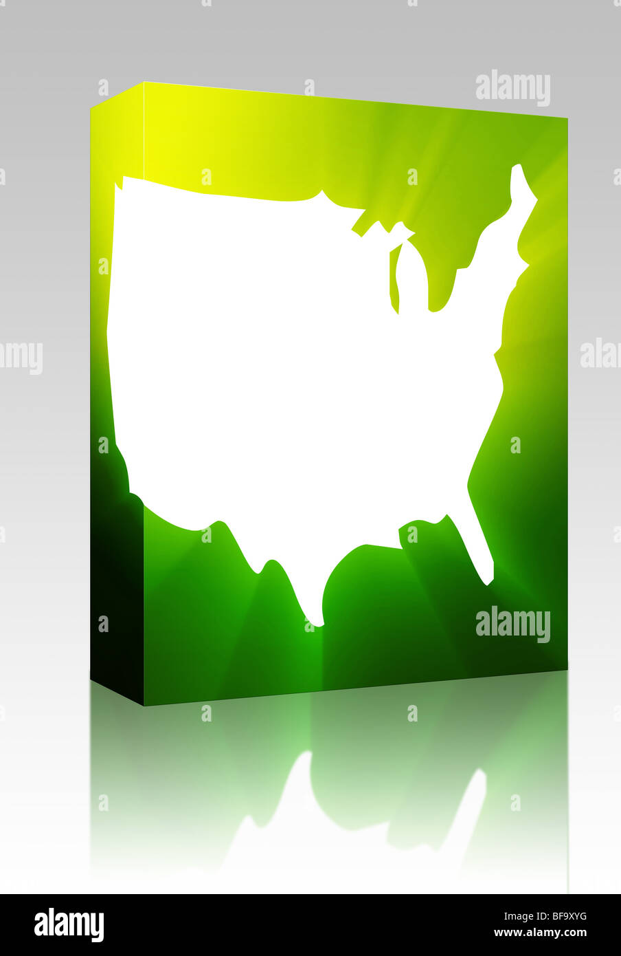 Software package box map of the americas hi-res stock photography and ...
