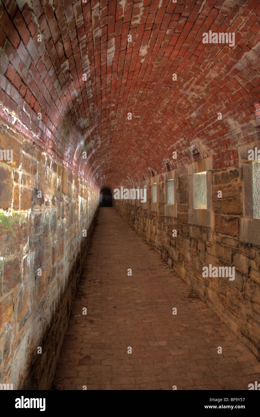 Rifle gallery and rifle ports inside Fort Knox Stock Photo Alamy