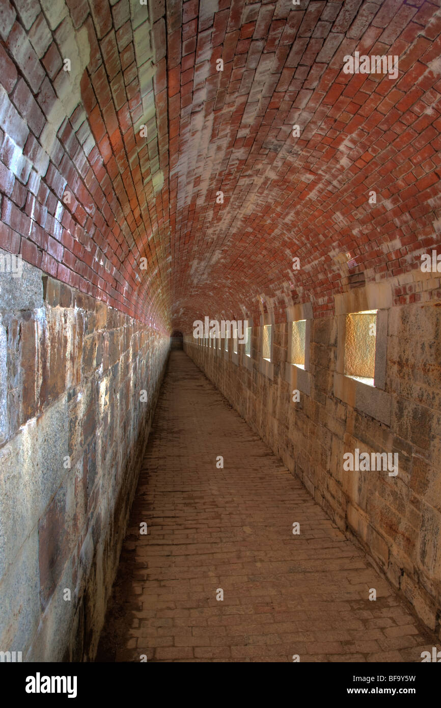 Rifle gallery and rifle ports inside Fort Knox Stock Photo Alamy