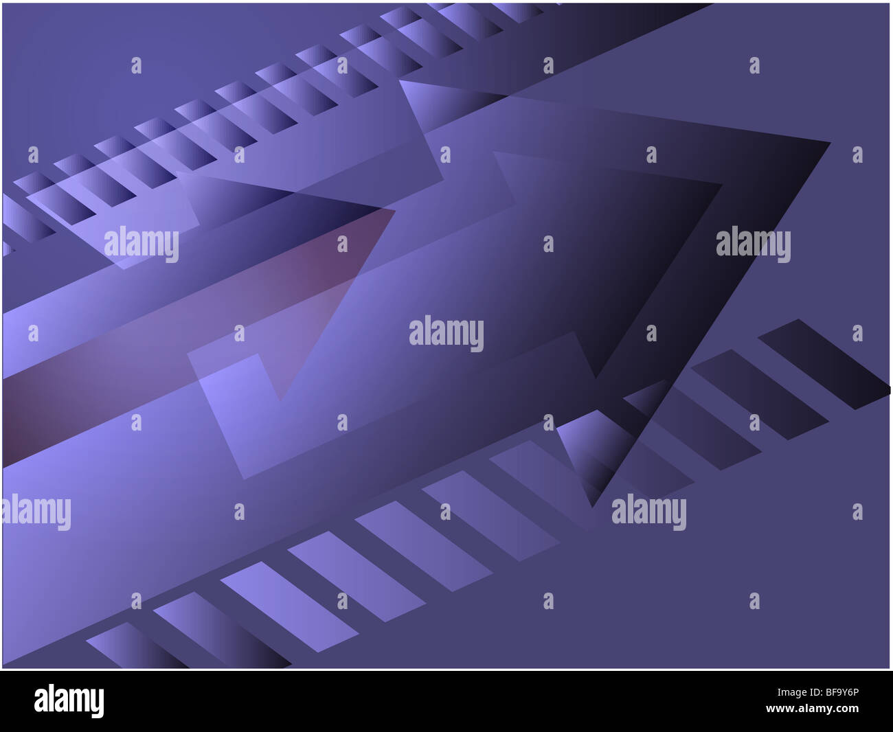 Forward moving arrows pointing right, design illustration Stock Photo ...