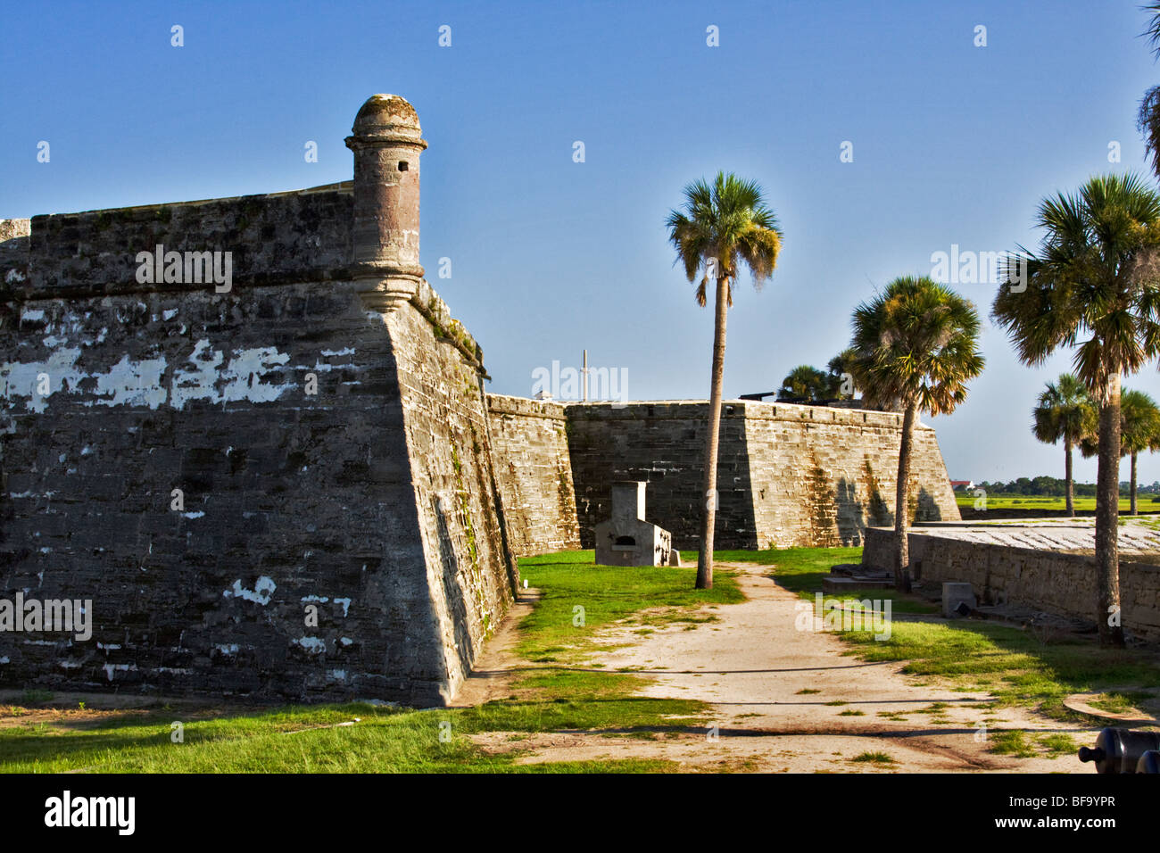 Fort st augustine florida hi res - The Historic Fort At St Augustine Florida BF9YPR 