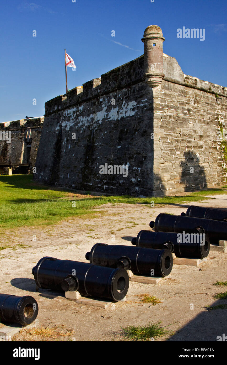 The historic fort at St. Augustine Florida Stock Photo Alamy