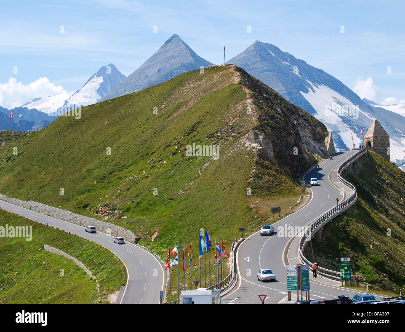 Grossglockner area, high alpine road, Fuschert÷rl, Austria Stock Photo