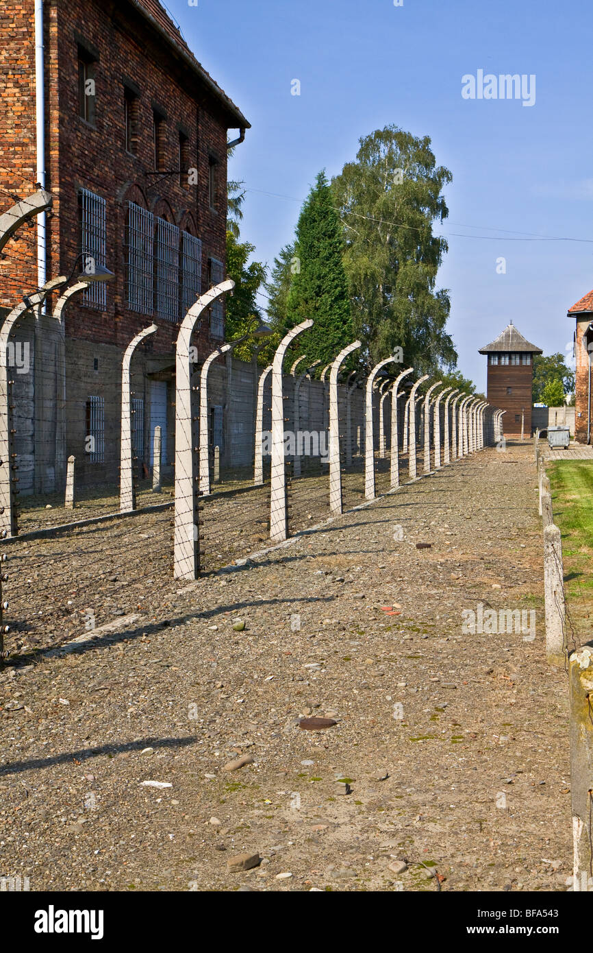 The Nazi Death Camp at Auschwitz Stock Photo