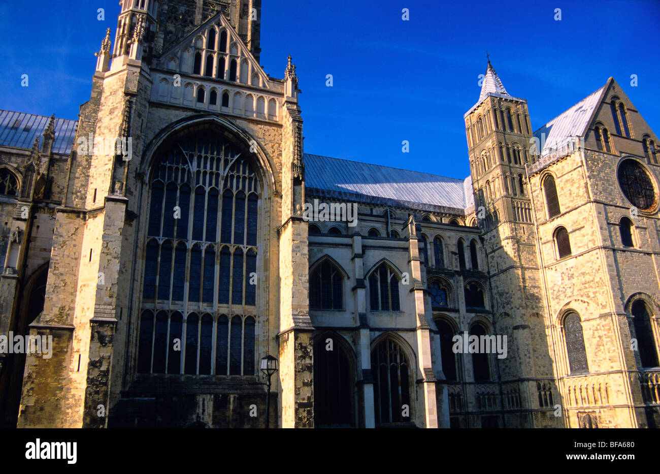 Canterbury Cathedral; south west transept, St Michael's Chapel and south east transept Stock Photo