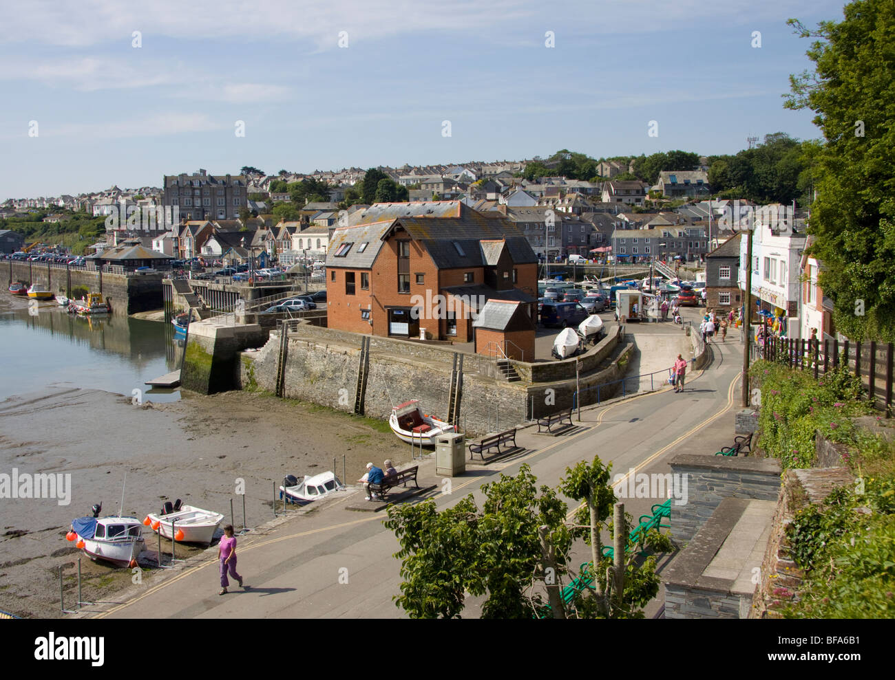 Padstow Harbour in north Cornwall England. Stock Photo
