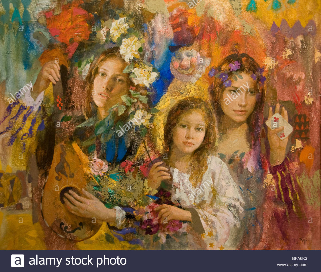 Goyo Dominguez Spain Madrid Spanish Art Gallery Young Women Stock Photo 
